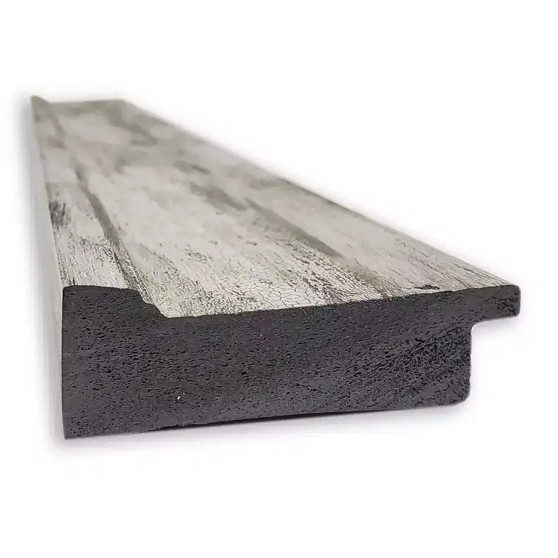 Specchio da pavimento/parete intero con finitura metallica argentata effetto craquelé – 1 persona – 73,5 cm x 165 cm