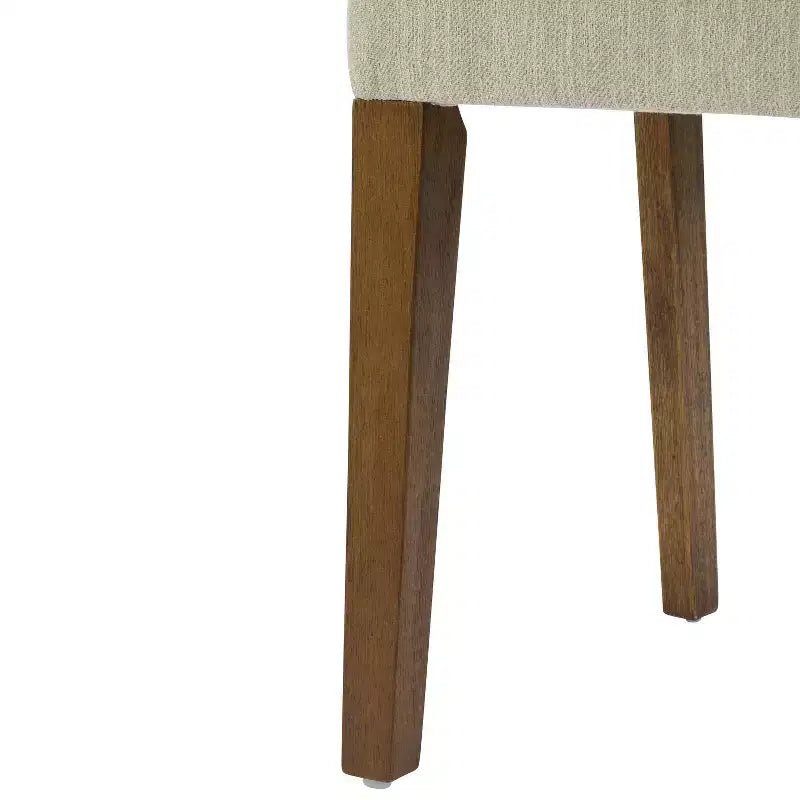 Sedie da pranzo moderne imbottite Noce Naturale, senza braccioli, set da 4