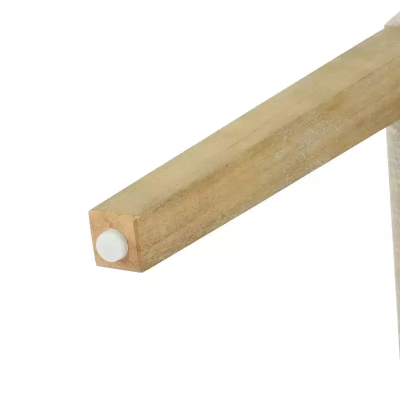Sedie da pranzo moderne imbottite Noce Naturale, senza braccioli, set da 4