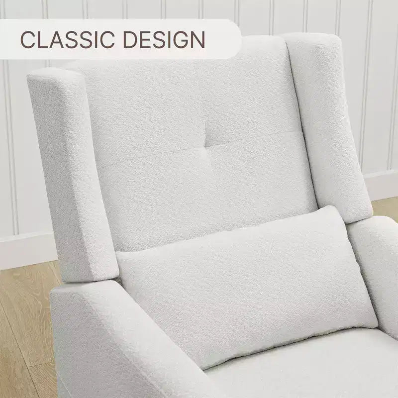 Poltrona reclinabile girevole manuale Spruce & Spring con cuscino lombare
