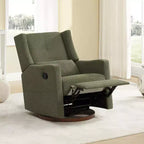 Poltrona reclinabile girevole e basculante manuale Spruce & Spring con cuscino lombare