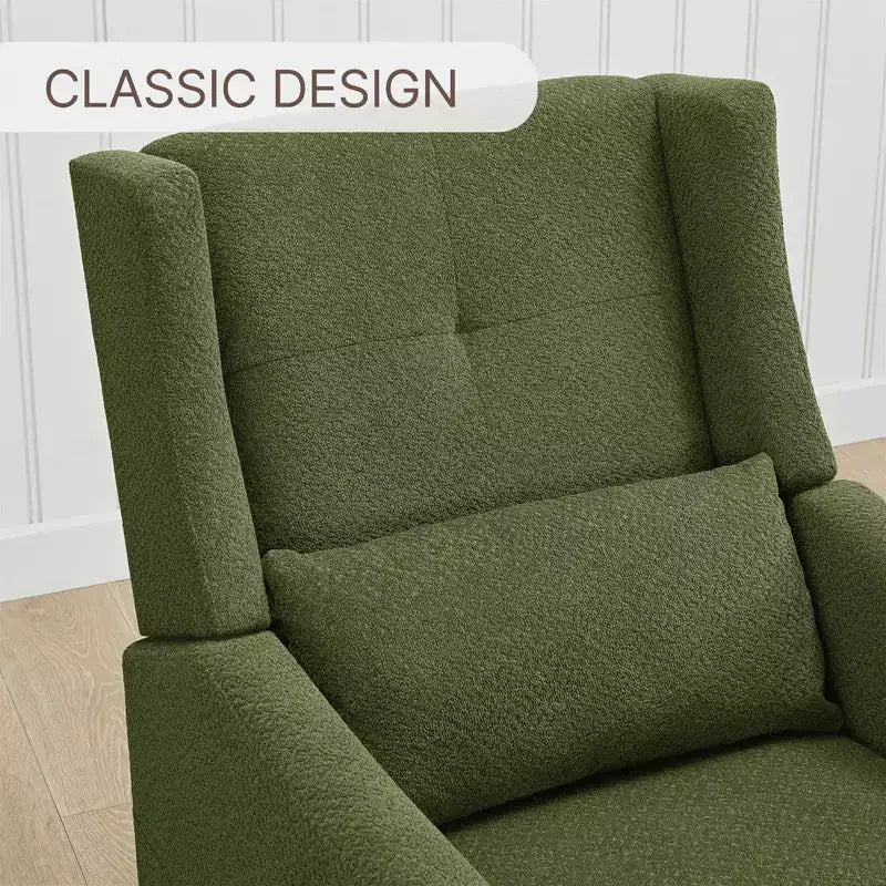 Poltrona reclinabile girevole manuale Spruce & Spring con cuscino lombare