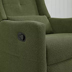Poltrona reclinabile girevole e basculante manuale Spruce & Spring con cuscino lombare