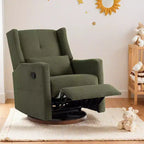 Poltrona reclinabile girevole e basculante manuale Spruce & Spring con cuscino lombare