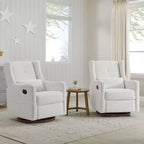 Poltrona reclinabile girevole e basculante manuale Spruce & Spring con cuscino lombare
