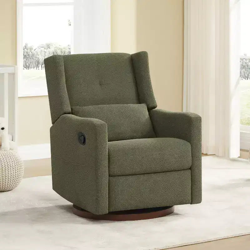 Poltrona reclinabile girevole manuale Spruce & Spring con cuscino lombare