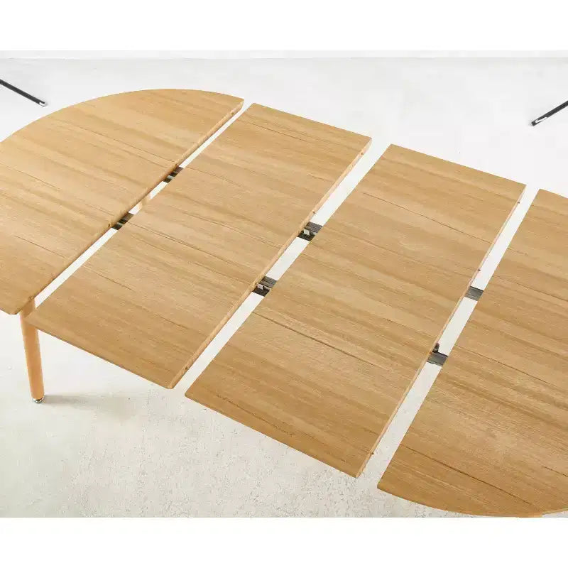 Nero / Rovere / Grigio / Bianco – Tavolo da pranzo ovale allungabile, gambe in metallo, posti a sedere fino a 6