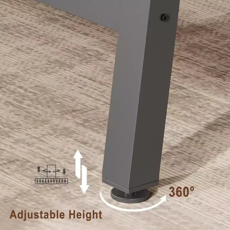 Tavolo da Pranzo Rettangolare Industriale Nero/Marrone/Grigio/Color Legno, 6 Posti, 160 cm