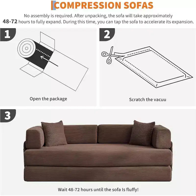 Divano Letto Chaise Lounge Convertibile Blu/Marrone/Grigio/Verde/Rosa, Pieghevole, Posti 1–2