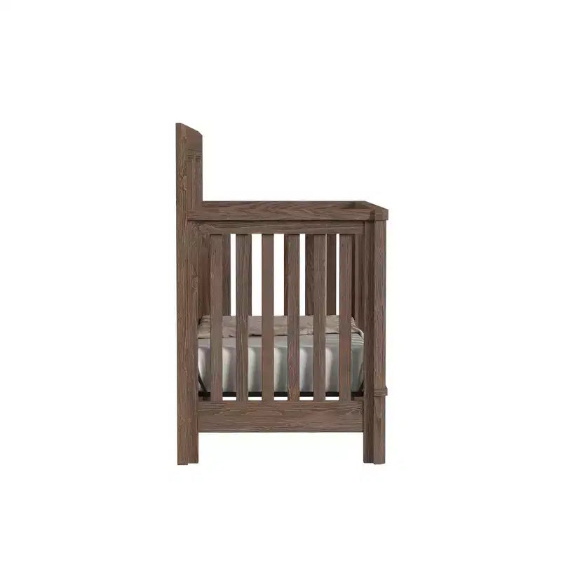 Culla Convertibile Harvest Brown, Struttura in Legno, 1 Bambino