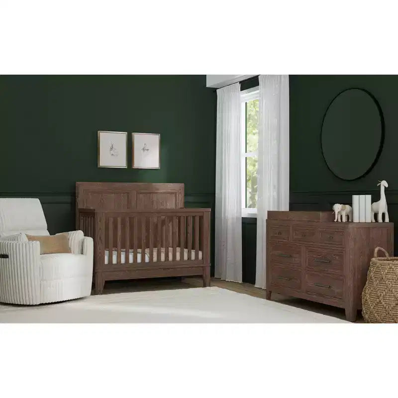 Culla Convertibile Harvest Brown, Struttura in Legno, 1 Bambino
