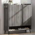 3-Door Shoe Cabinet with 6-Layer for Entryway, Freestanding Shoe Storage Organizer for Hallway, Living Room, or Bedroom