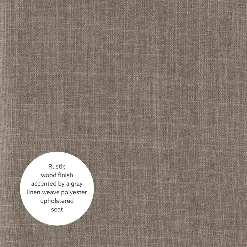 Sgabello da bar senza schienale imbottito – Grigio / Marrone scuro / Naturale / Beige camoscio / Noce beige, 1 posto