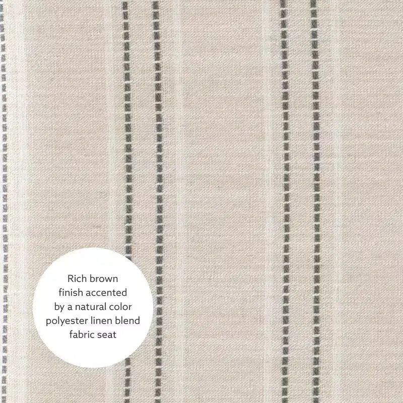 Sgabello da bar senza schienale imbottito – Grigio / Marrone scuro / Naturale / Beige camoscio / Noce beige, 1 posto