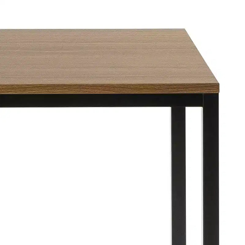 Scrivania in metallo da 55" marrone/bianco – Singola