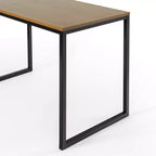 Escritorio con estructura de metal marrón/blanco de 55'' – individual