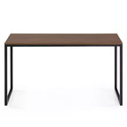 Escritorio con estructura de metal marrón/blanco de 55'' – individual