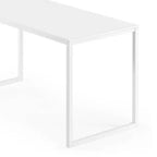Escritorio con estructura de metal marrón/blanco de 55'' – individual