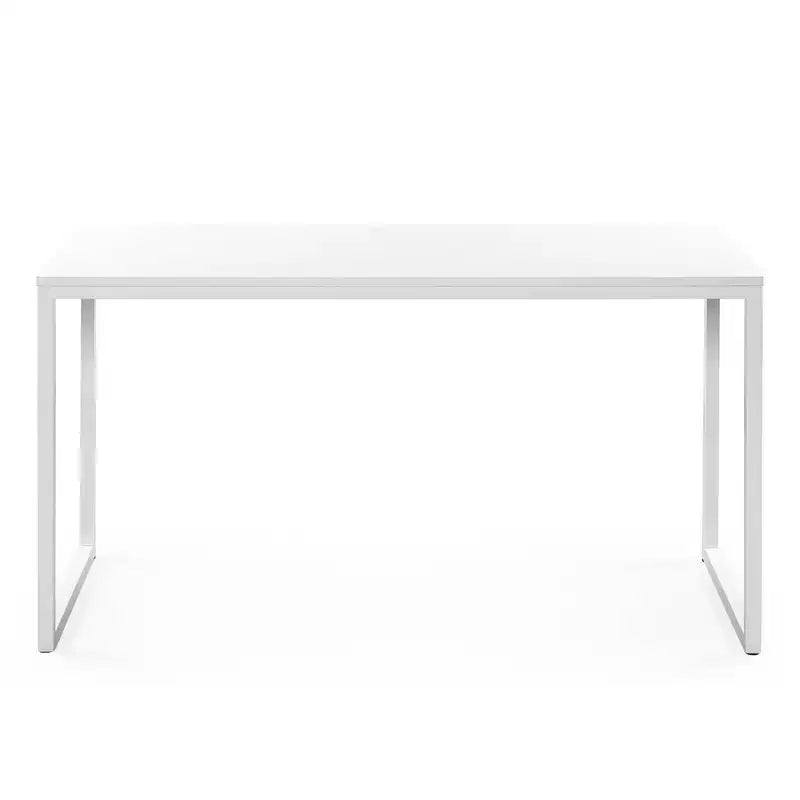 Scrivania in metallo da 55" marrone/bianco – Singola