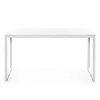Escritorio con estructura de metal marrón/blanco de 55'' – individual
