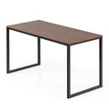 Scrivania in metallo da 55" marrone/bianco – Singola