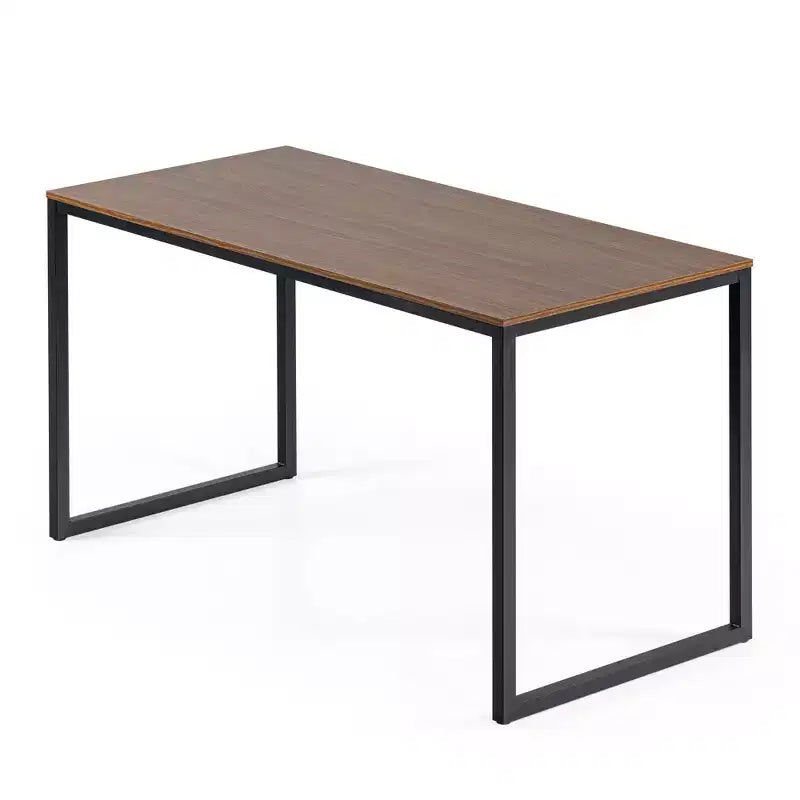 Scrivania in metallo da 55" marrone/bianco – Singola